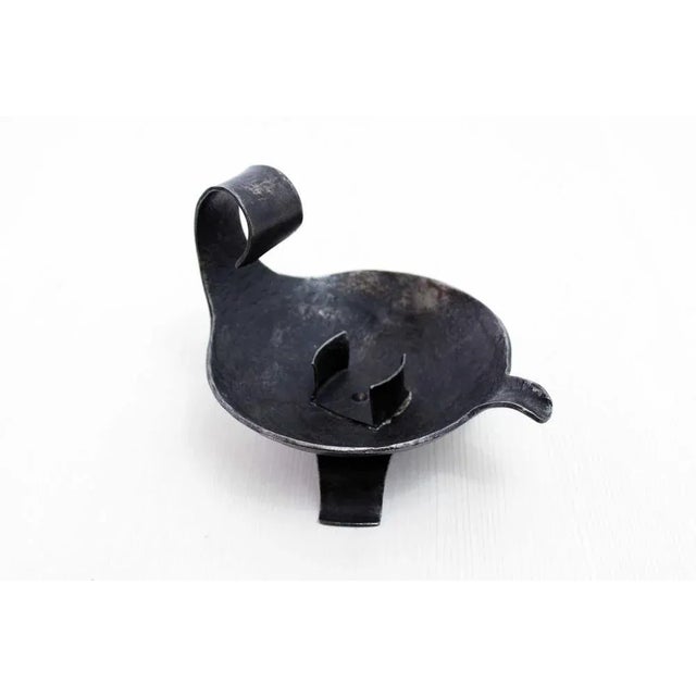 Beautiful rustic brutalistic -style rustic -style candle holder years 50. Of very good quality, this candlestick wearing a...