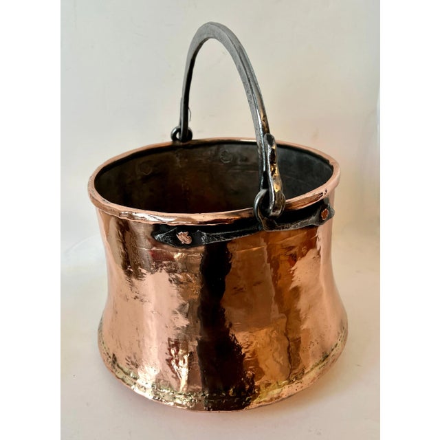 Metal 19th English Century Copper Pot Centerpiece Jardiniere or Planter For Sale - Image 7 of 8