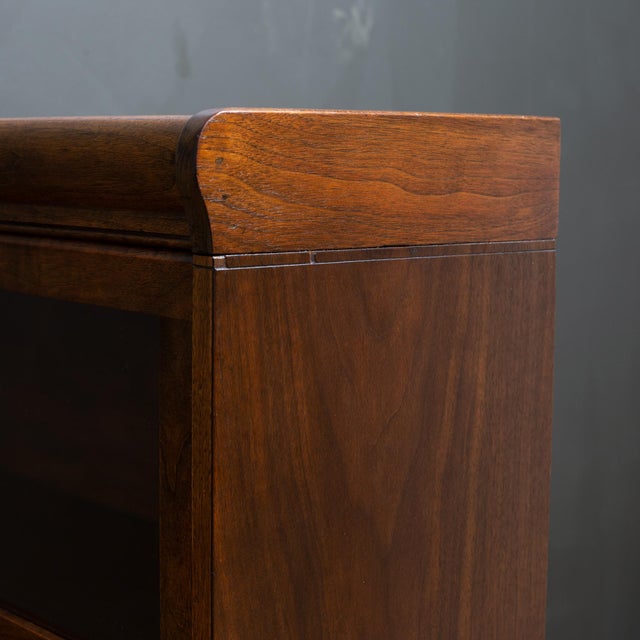 Early 20th C. Lundstrom 3 Stack Lawyer's Bookcase With Rare Bottom