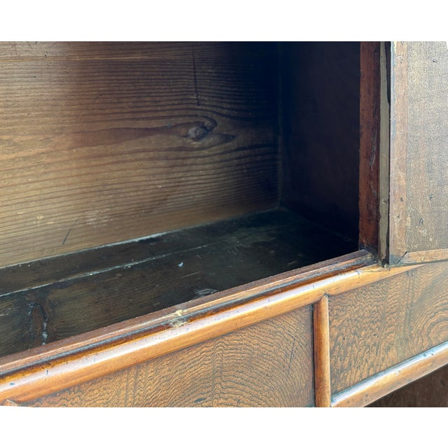 1970s Oriental Brown Brass Hardware Drawers Accent Storage Cabinet For Sale - Image 9 of 12