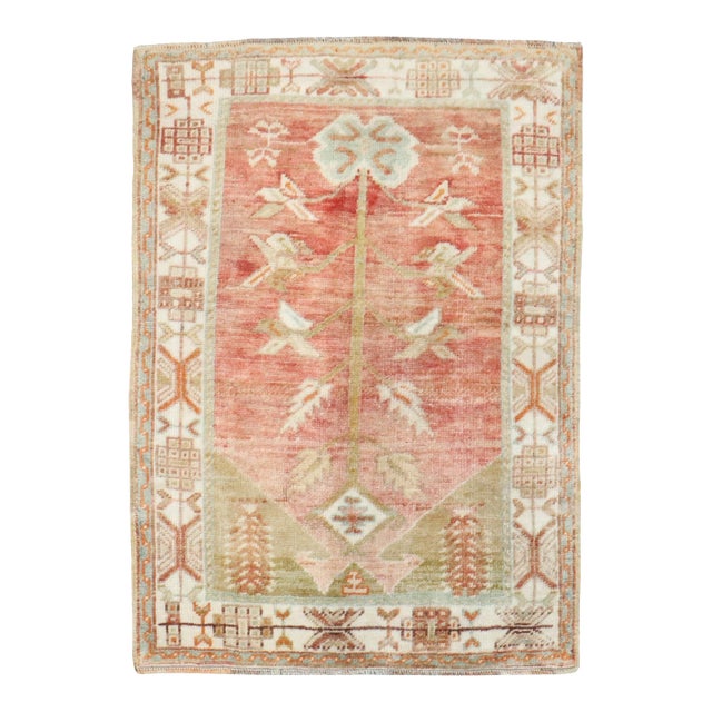 Antique Zabihi Collection Turkish Small Rug - 2'6" x 3'4" For Sale