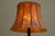 Floor Lamp in Hand-Carved Wood with Leather Shade, Early 20th Century For Sale - Image 3 of 13