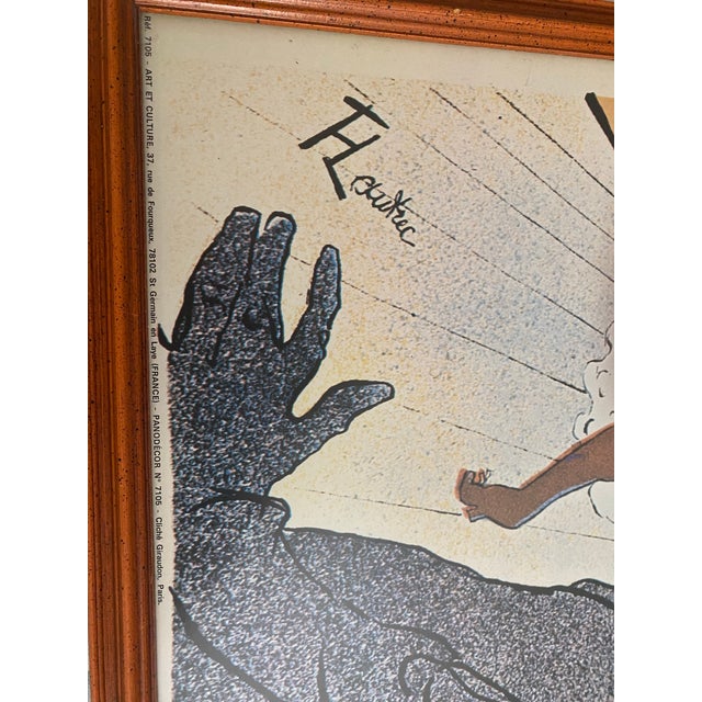 Late 19th Century Vintage Pre-1977 Toulouse-Lautrec Moulin Rouge: La Goulue Reproduction For Sale - Image 5 of 6