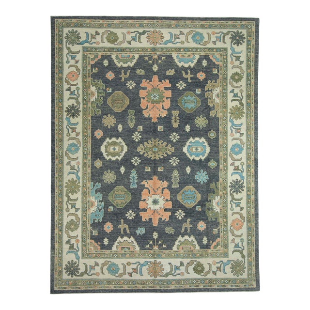 Turkish Oushak Rug 9'3" x 12'3" #17183 For Sale