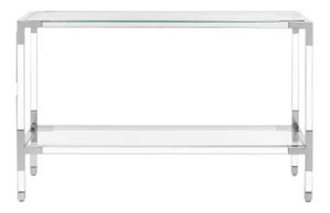 Acrylic Console in Chrome