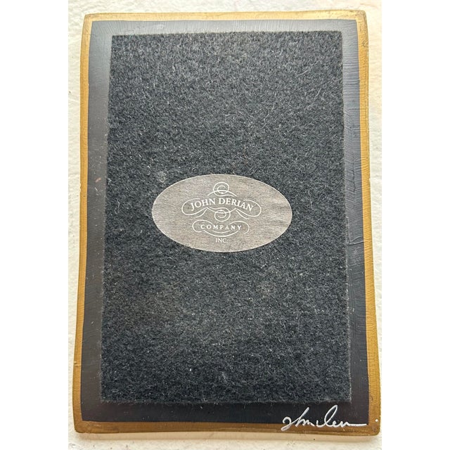 Contemporary Vintage John Derian Decoupage Glass Tray With Caterpillar For Sale - Image 3 of 4