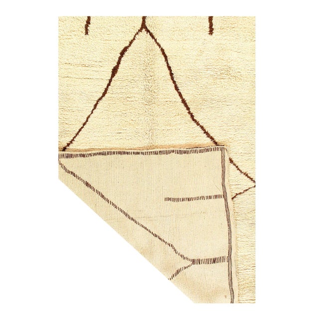Moroccan Vintage Hand Knotted Moroccon Rug For Sale - Image 3 of 4