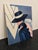 Art Deco Art Deco “Glam Girl” by Ferraro on Wood Panel For Sale - Image 3 of 10