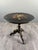 19th Century Napoleon III Pedestal Table in Black Lacquered Wood with Painted Floral Decoration For Sale - Image 4 of 10
