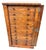 Wood Child's Size Wellington Chest of Drawers in Burr Walnut, 1860 For Sale - Image 7 of 12