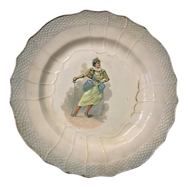 Antique Faience Plate - 20th Century or Earlier, "Hamage Nord" Design For Sale