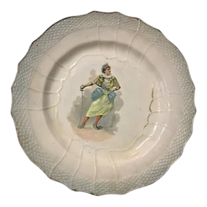 Antique Faience Plate - 20th Century or Earlier, "Hamage Nord" Design