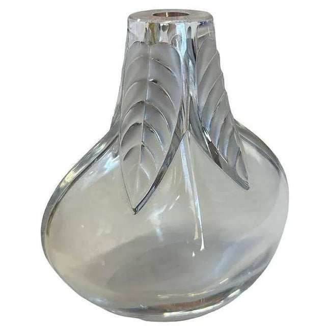 1970s 1970s Cut Crystal "Osumi" Art Glass Bud Vase by Marie Claude for Lalique For Sale - Image 5 of 8