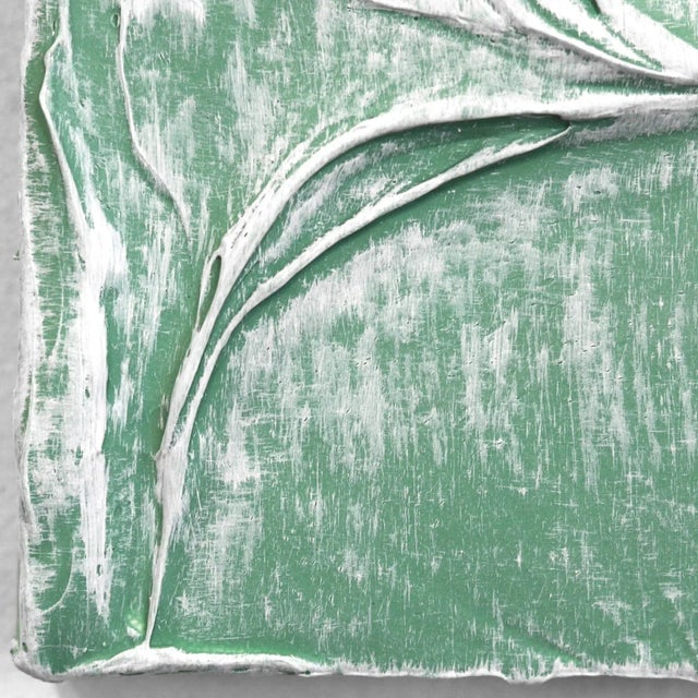 Forces of Nature 19 - Original Textural Green Artwork by Len Klikunas For Sale - Image 4 of 10