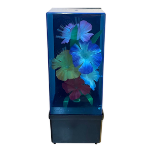 1970s-80s Fiberoptic Flower Lamp / Music Box