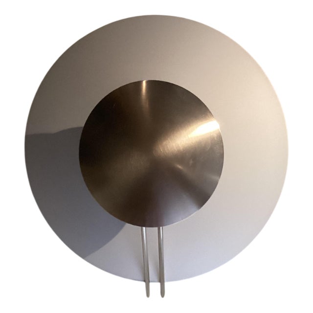 Large Vega Ceiling Wall Lamp attributed to L Cesaro for Tre Ci Luce, 1980s For Sale