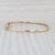 Modern 0.15ctw Diamond Cuff Bangle Bracelet 10k Yellow Gold 6.5" Adjustable For Sale - Image 3 of 7