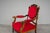 Antique Mahogany Armchair in Red, 1800s For Sale - Image 14 of 17