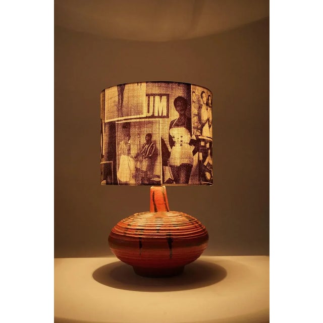 Mid-Century Hungarian Studio Ceramic Table Lamp, 1950s For Sale - Image 10 of 11