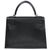 2000 - 2009 Hermès Kelly 28 Noir Box Calf Palladium Hardware 2008 For Sale - Image 5 of 6