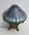 A big, beautiful lamp made after the Tiffany model, with the same great opalescent glass and a flowing bronze body with...