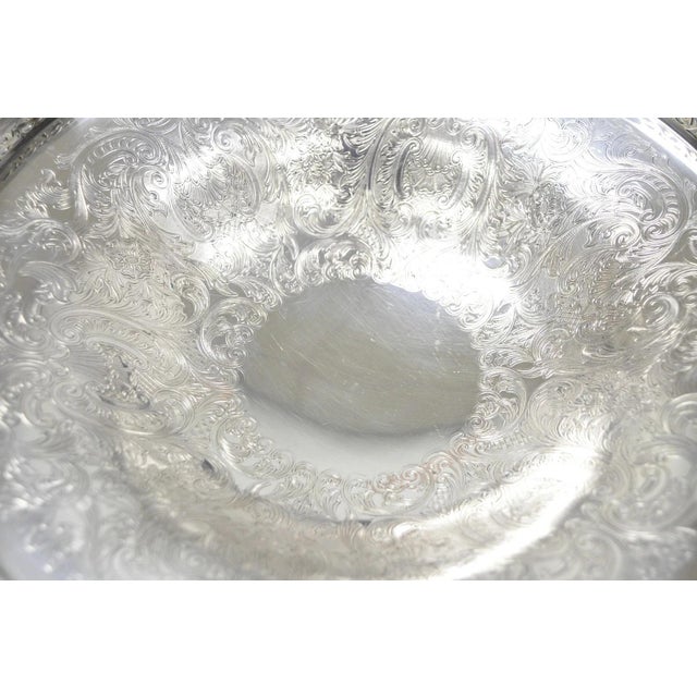 Vintage Barker Ellis England Silver Plated Pedestal Compote Tazza Candy Dish For Sale - Image 10 of 15