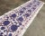 Blue Crochet Suzani Handmade Table Runner For Sale - Image 4 of 8