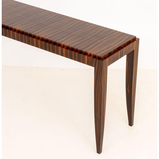 Wood Todd Hase "Gene" Macassar Console Table For Sale - Image 7 of 11