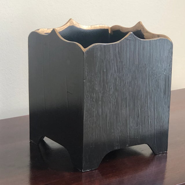 Vintage Carolyn Sheffield Wood Planter, England For Sale In Baltimore - Image 6 of 12