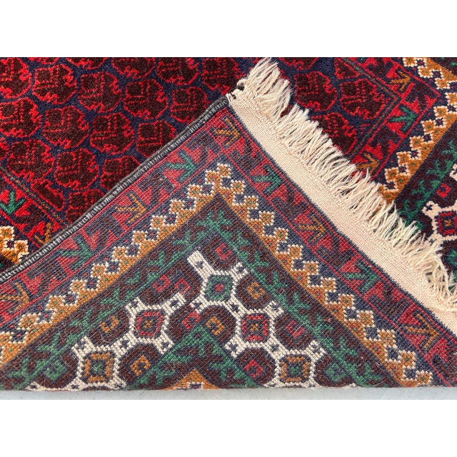 Vintage Afghan Dokhtar Qazi Boteh Runner - 6'3" X 2'8" For Sale - Image 12 of 12