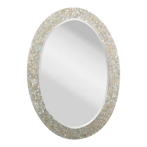 Jamie Young Oval Mother-of-Pearl Mirror