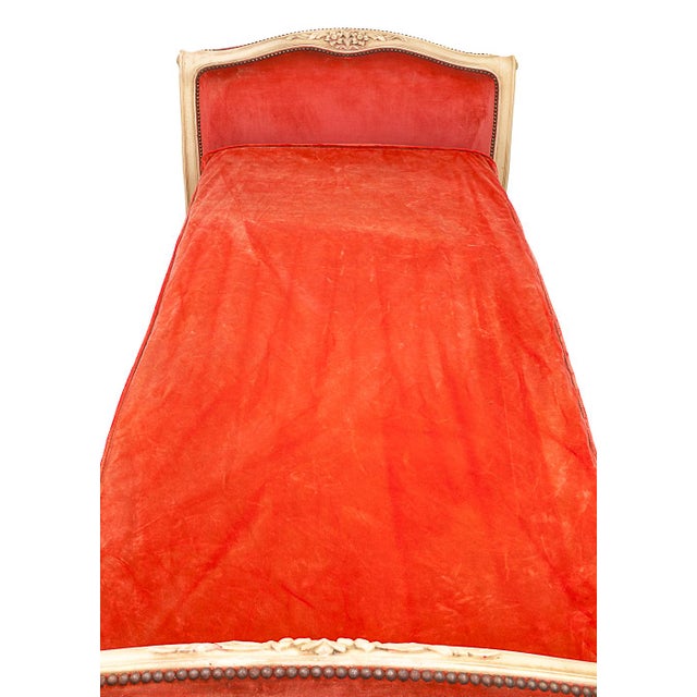 Vintage Daybed in Velour, 1930s For Sale - Image 10 of 16