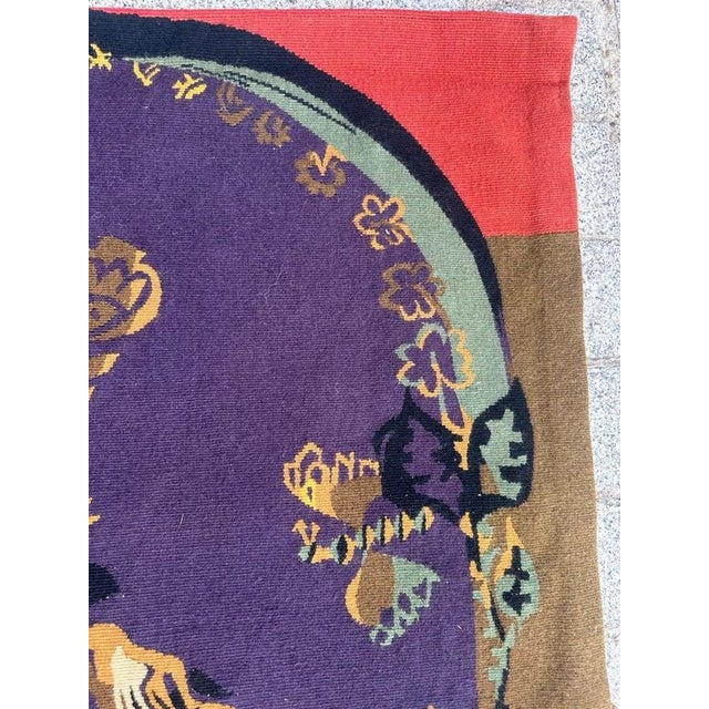 Mid-Century Modern French Tapestry by Mileva for Aubusson, 1940s For Sale - Image 16 of 18