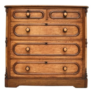 Antique Walnut Chest of Drawers, 1830s For Sale