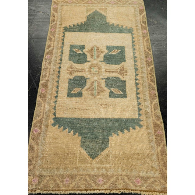 Turkish Mini Rug Oriental Hand Knotted Vintage Rug 1'6" x 2'11" #21142 Explore a curated collection of hallway runners,...