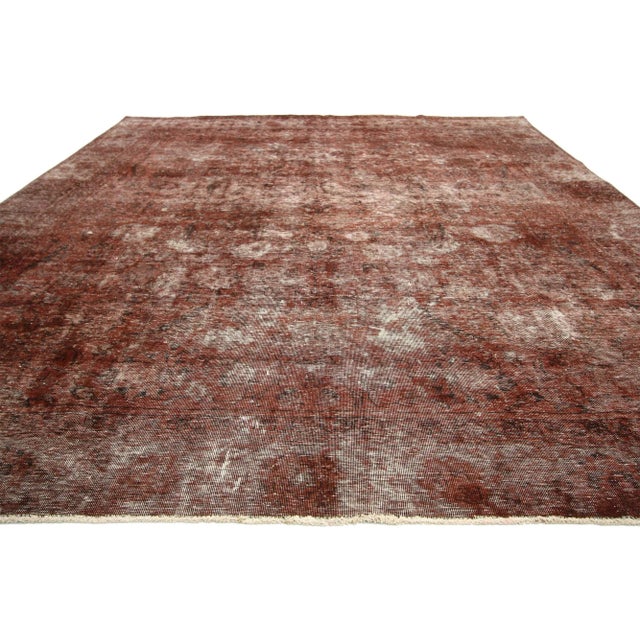 Rustic Vintage Turkish Rug With Rustic Spanish Style - 09'00 X 10'08 For Sale - Image 3 of 7