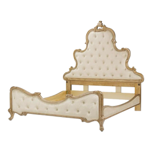 Champagne Panel Bed by Michael Amini - Platine De Royale Antique Platinum