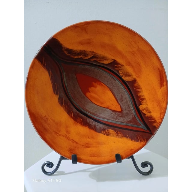 Mid-Century Modern Poole Pottery Plate For Sale - Image 3 of 11