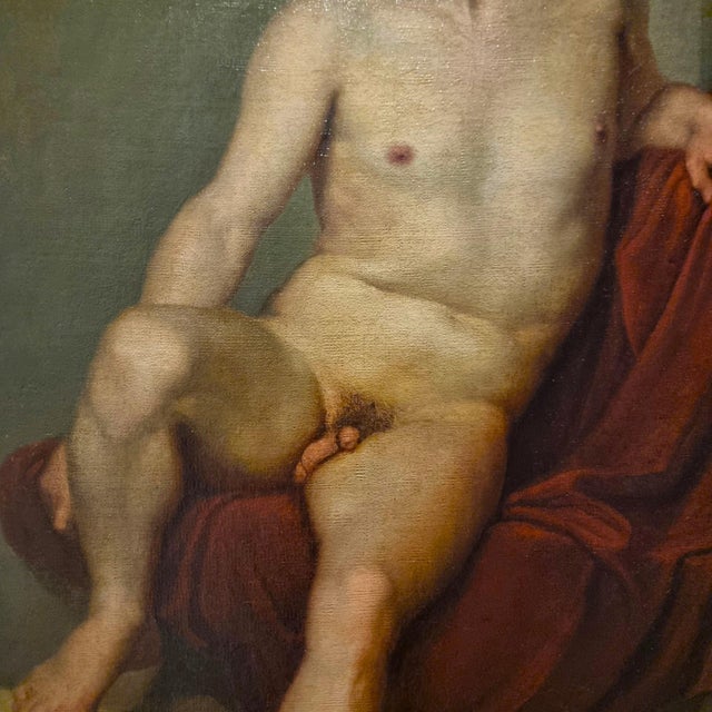 Luigi Sabatelli, Nude Man, 1800s, Oil on Canvas For Sale - Image 6 of 11