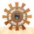 Mid Century Teak Sunburst Wall Clock by Eurostyle For Sale In Los Angeles - Image 6 of 6