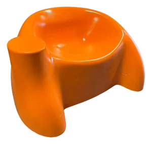 1970s Mod Fiberglass "Castle Chair" Sculpture Lounge Chair by Wendell Castle