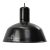 Vintage Industrial Pendant Light in Black Enamel For Sale - Image 5 of 5