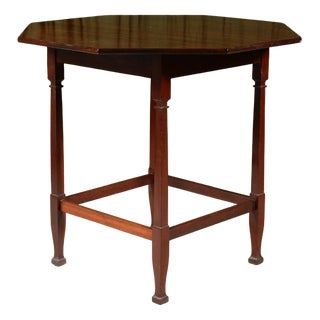 Arts and Crafts Octagonal Mahogany Centre or Occasional Table by Shapland & Petter, Barnstable, 1870 For Sale