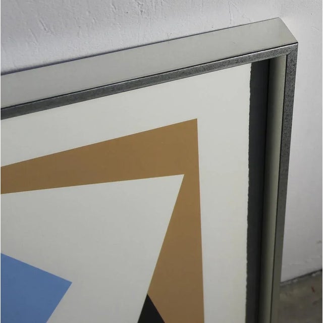 Joel Ráez, Geometric Composition, 2000s, Silkscreen Print, Framed For Sale - Image 8 of 10