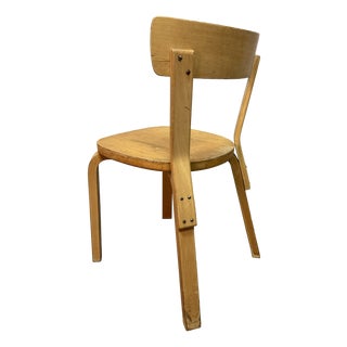 First Edition Model 69 Chairs in Plywood by Alvar Aalto for Artek, Finland, 1940s, Set of 3 For Sale