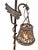1910s Spanish Revival Cast Bronze Davenport Accent Floor Lamps with Flying Dragons, Twisted Tails - Restored Rewired For Sale In Los Angeles - Image 6 of 16