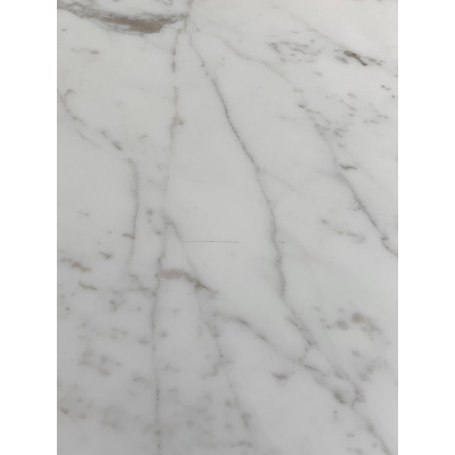 B&b Italia Maxalto Pathos Dining Table by Antonio Citterio in Calacatta Marble and Chrome For Sale - Image 13 of 14