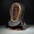 ABOUT An authentic vintage KuSakura Japanese Kendo armor mask with red and silver steel face guard surrounded by leather,...