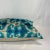 Turkish Modern Blue Velvet Silk Ikat Pillow Cover For Sale - Image 4 of 5