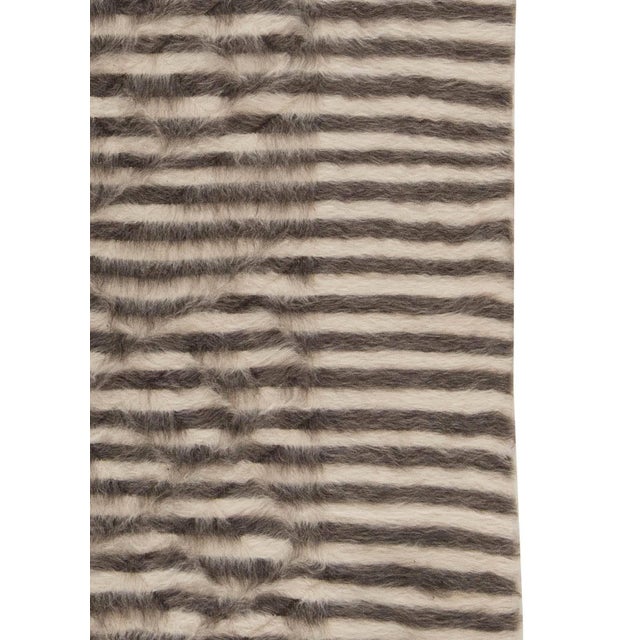 Modern Taurus Collection Modern Striped Goat Hair Rug by Doris Leslie Blau For Sale - Image 3 of 5